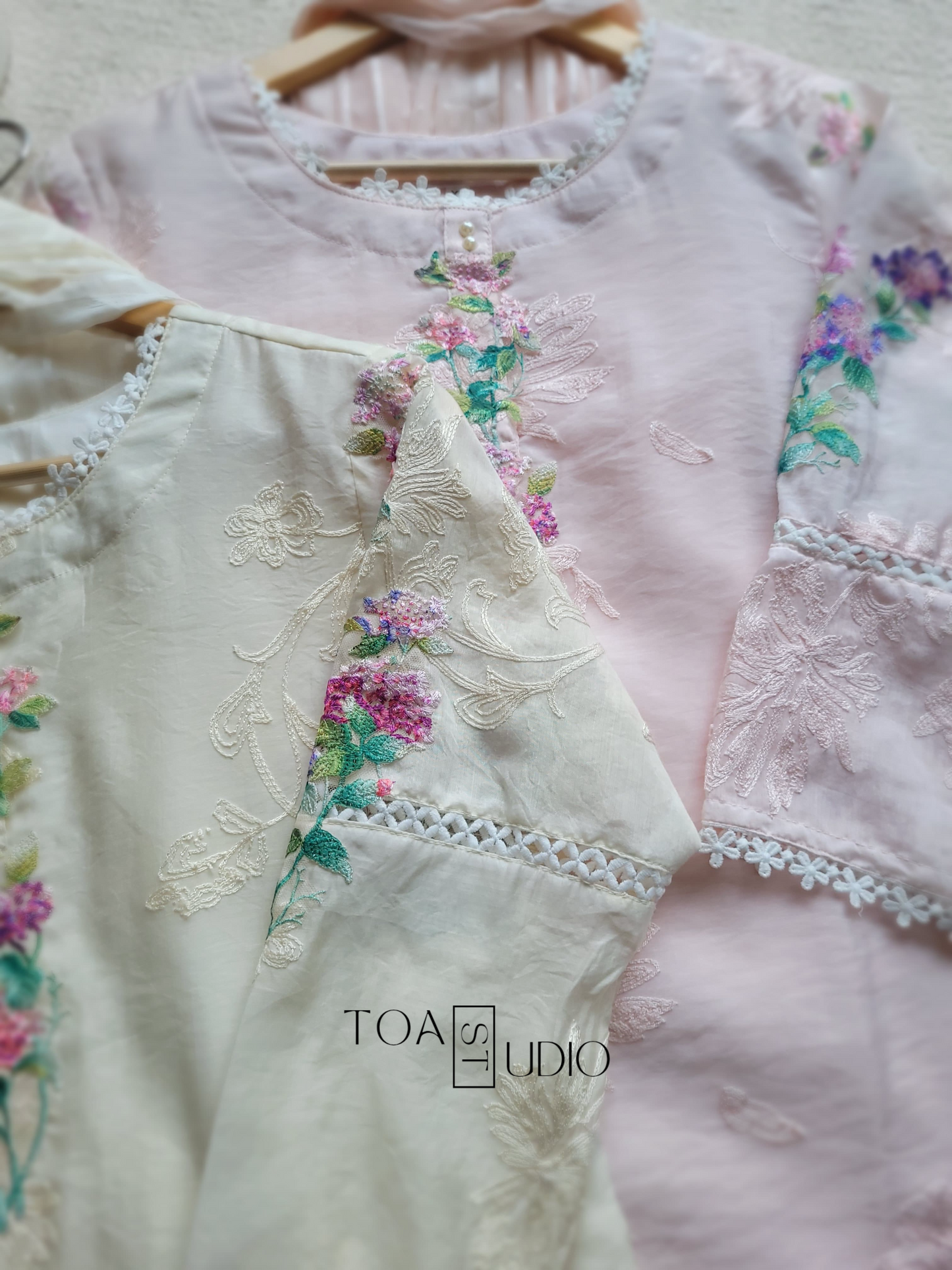 Orchid Paradise Kurti Set (Ready To Dispatch)