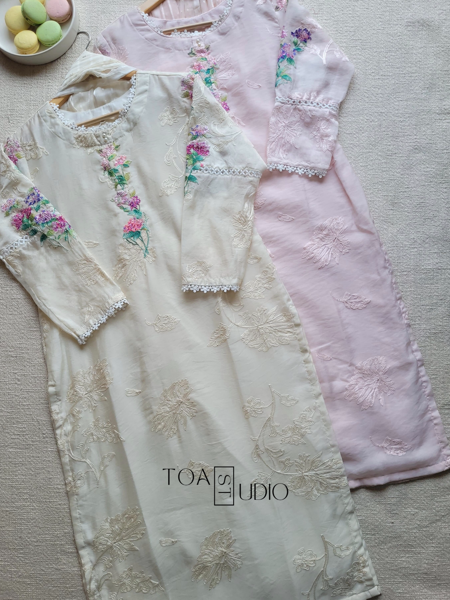 Orchid Paradise Kurti Set (Ready To Dispatch)