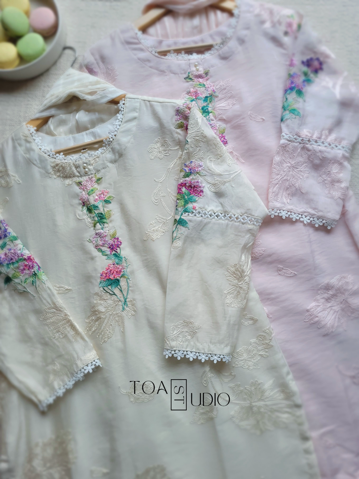 Orchid Paradise Kurti Set (Ready To Dispatch)