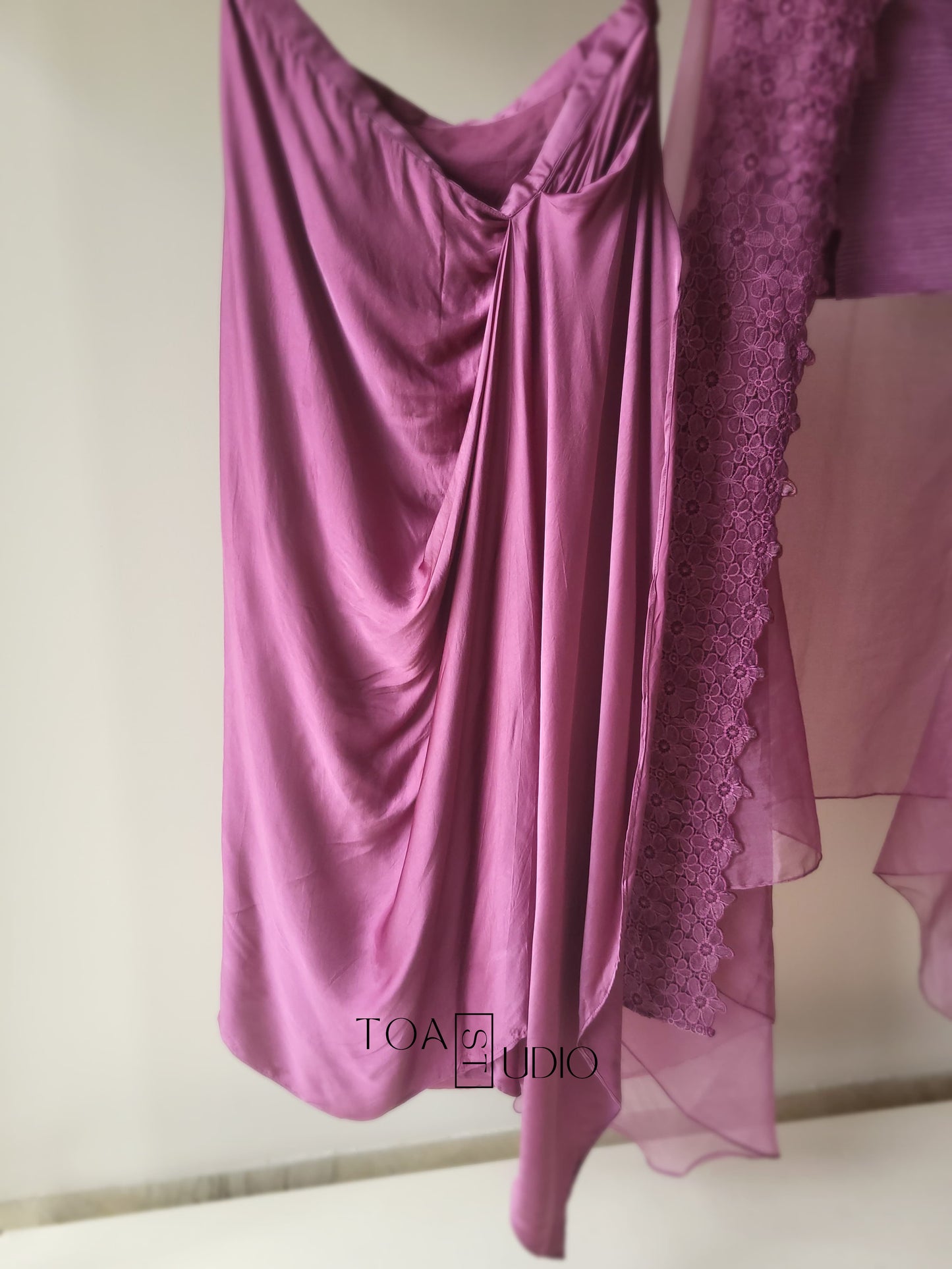 Drape Skirt Partywear Set