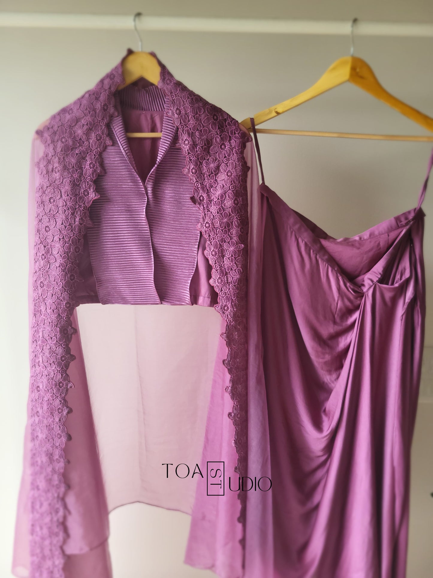 Drape Skirt Partywear Set