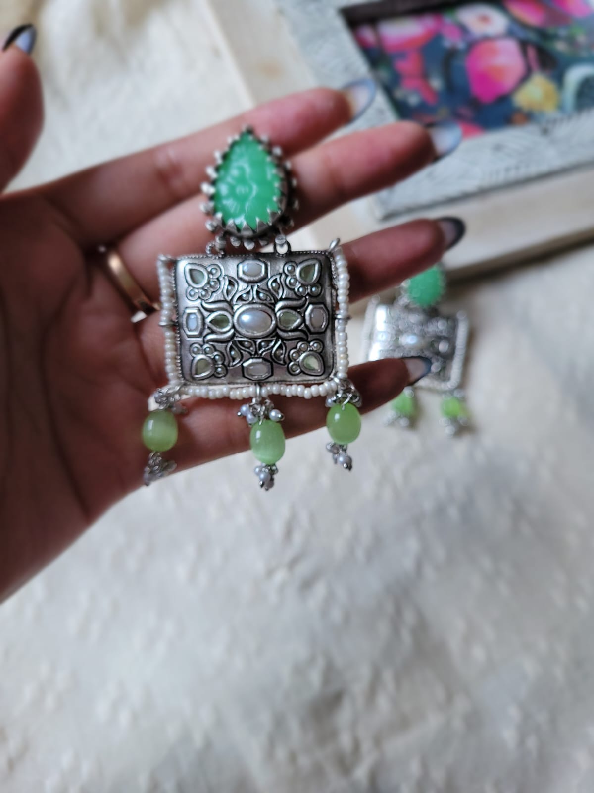 Pista Gemstone Earring