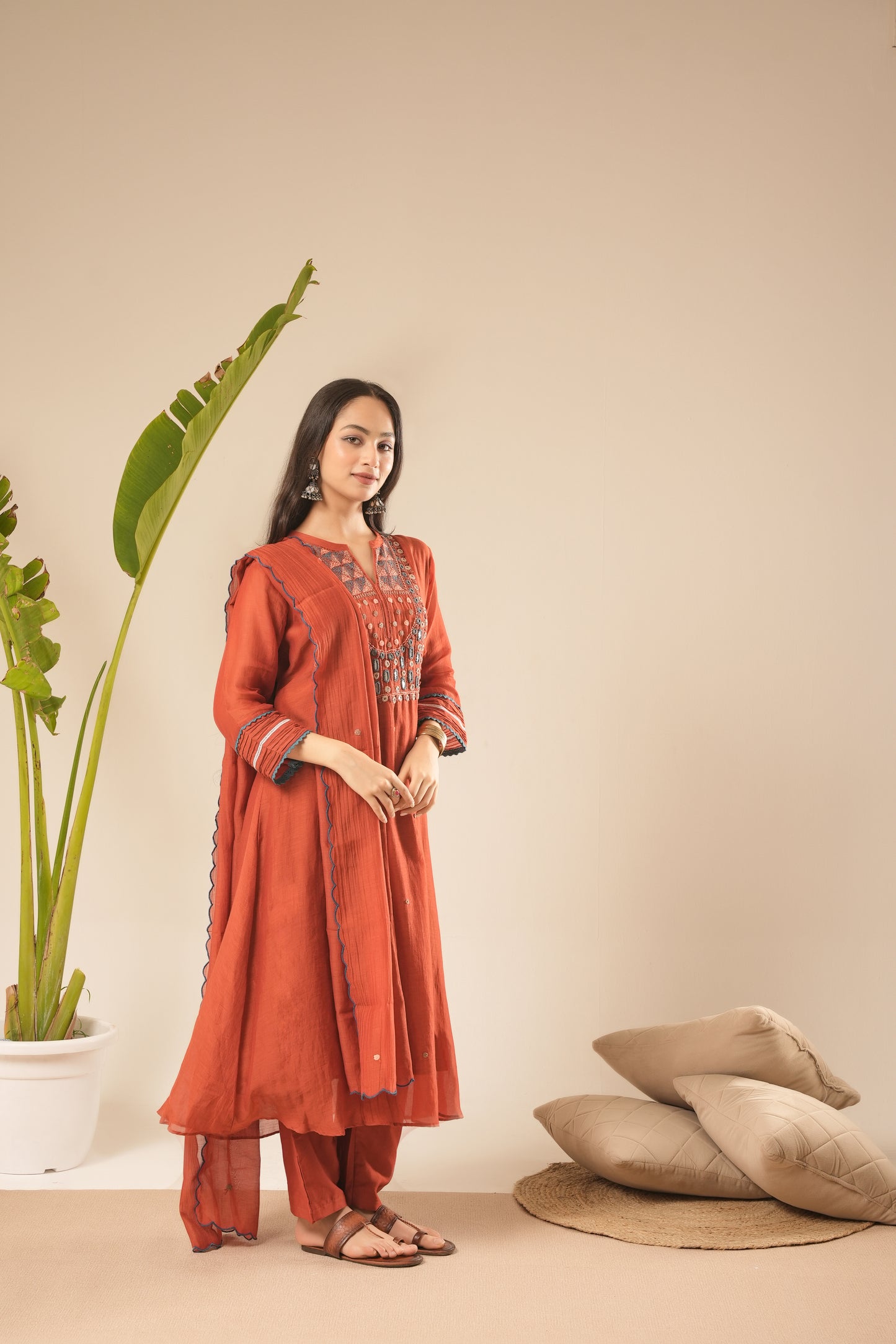 Sugandha Ethnic Mulchanderi Set (Ready To Ship)