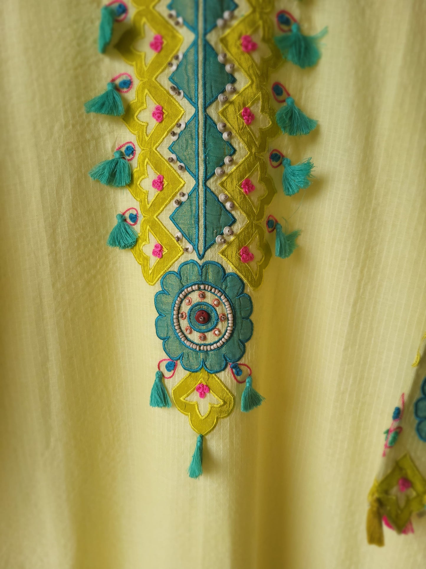 Popsicle Pheran Suit Set - Applique technique (5 Days Dispatch Time)