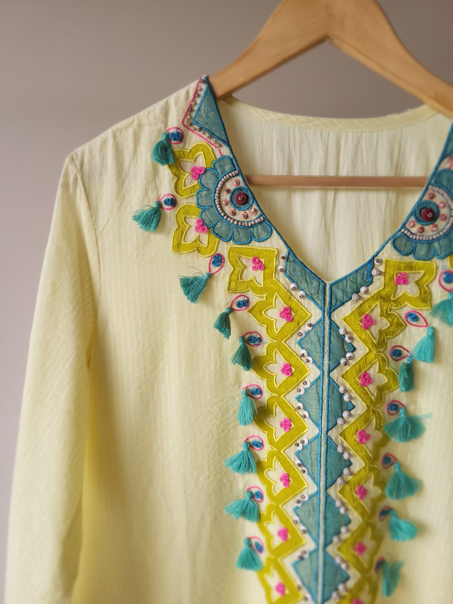 Popsicle Pheran Suit Set - Applique technique (5 Days Dispatch Time)