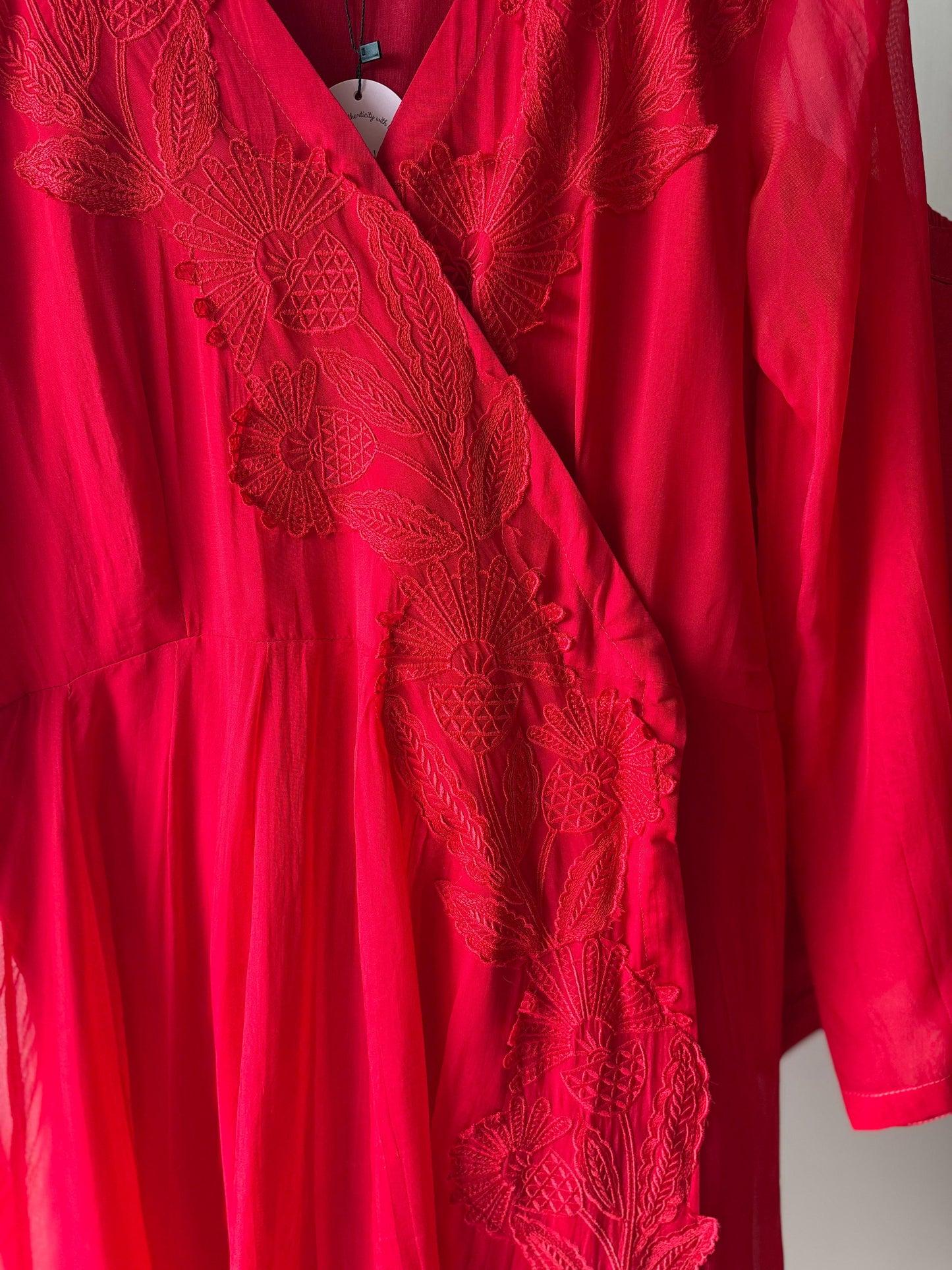 Ruby Anarkali Set (Ready Stock)