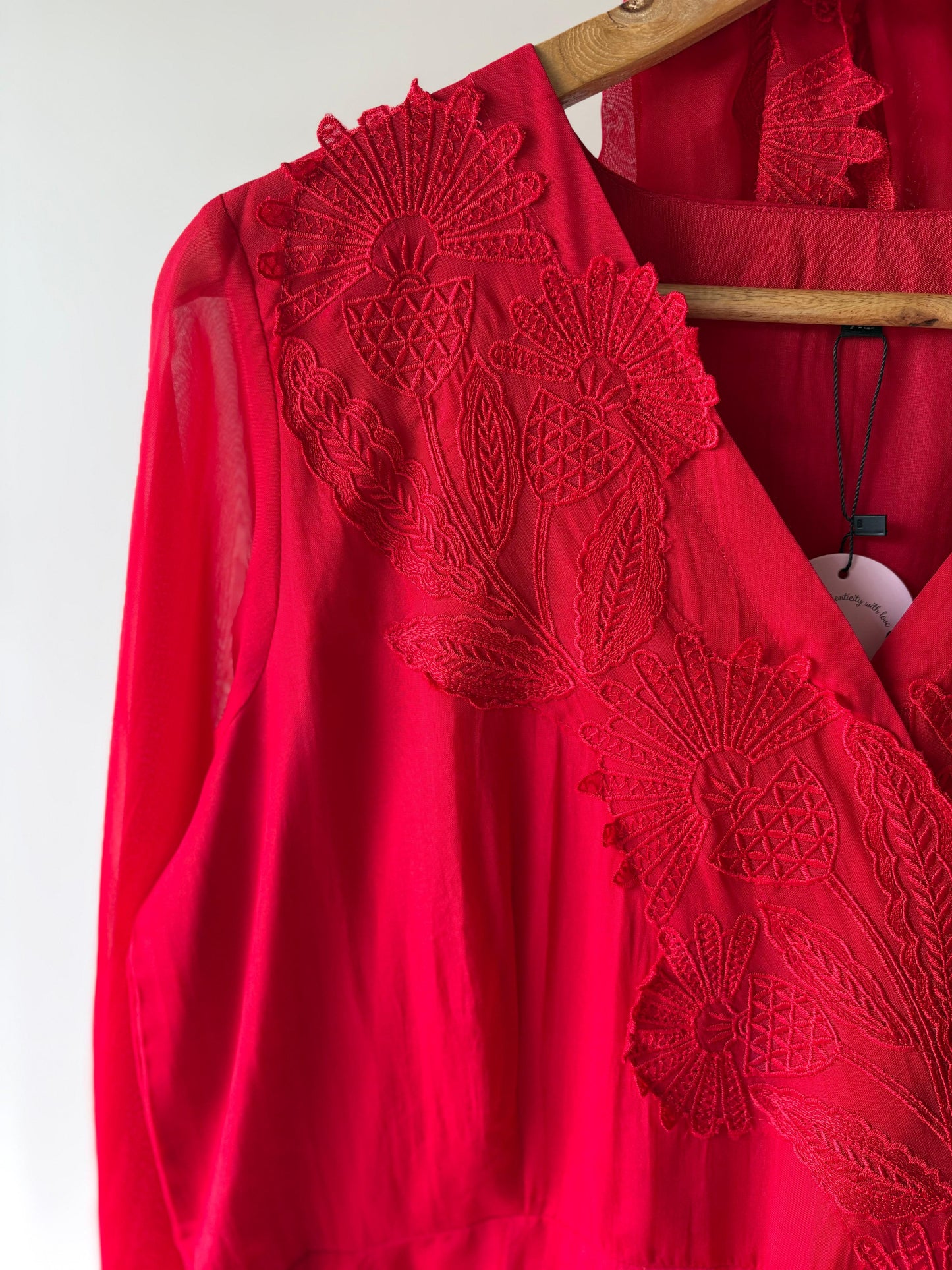 Ruby Anarkali Set (Ready Stock)