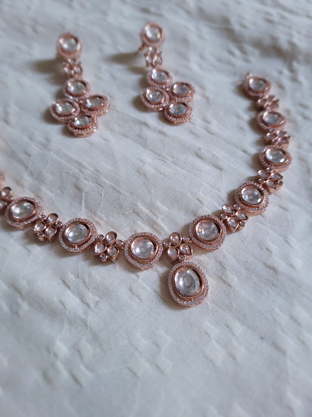 Rose Kundan AD set