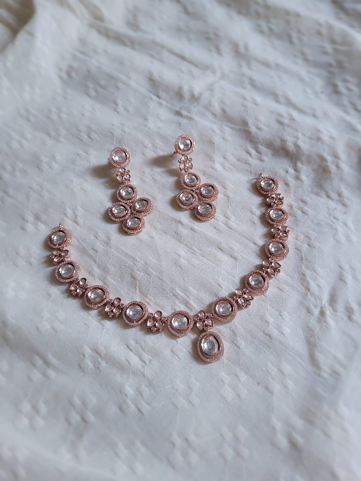 Rose Kundan AD set
