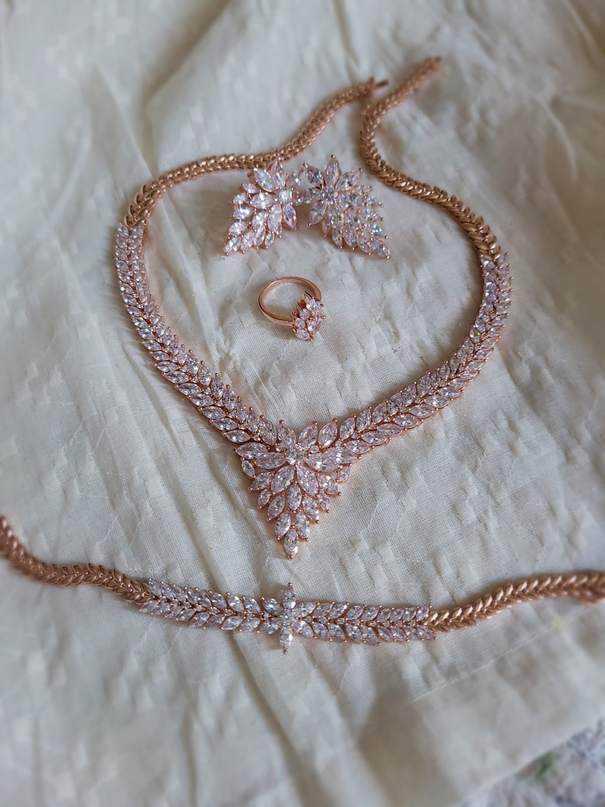 Rose Gold Jewellery Set