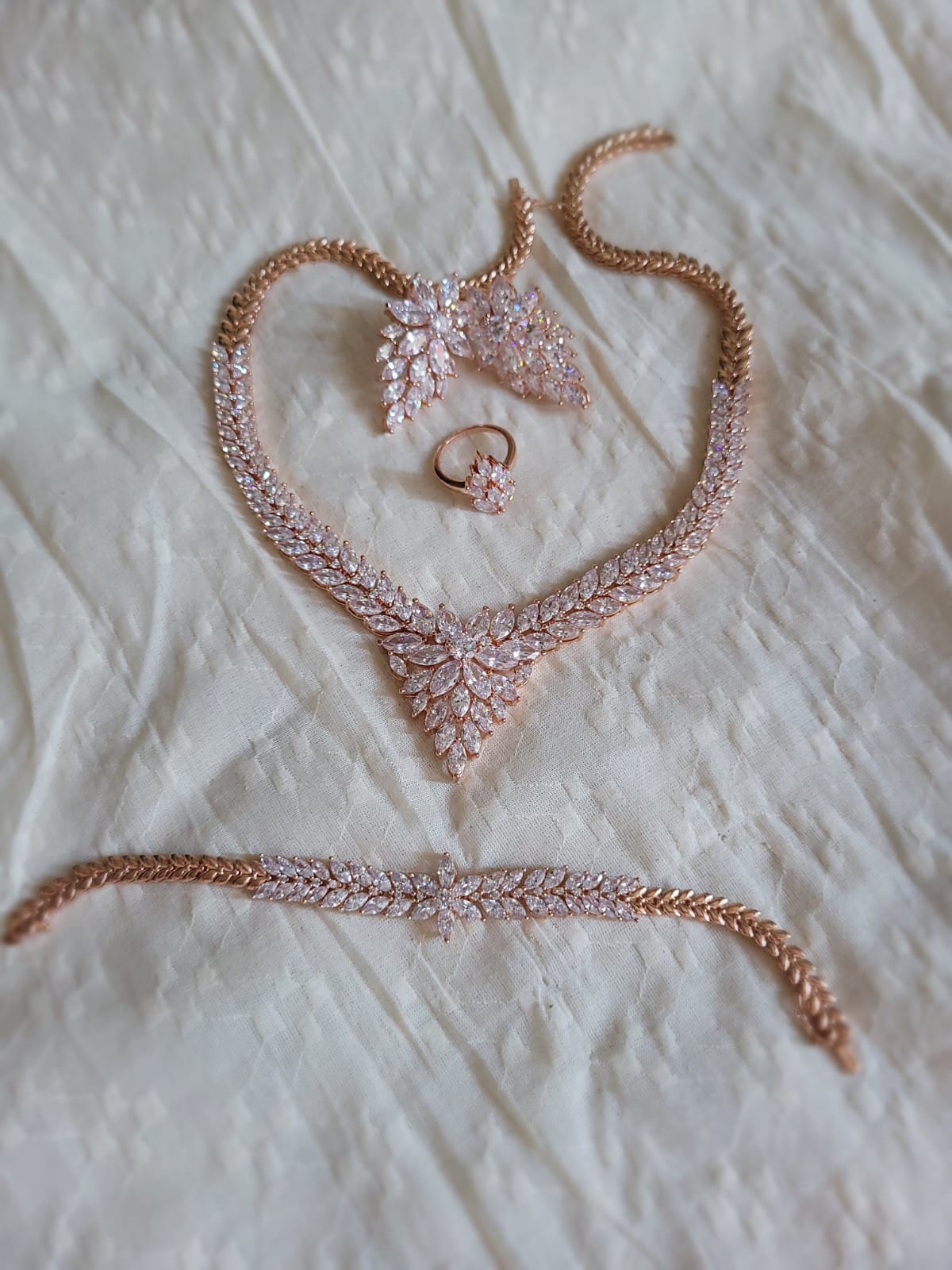 Rose Gold Jewellery Set