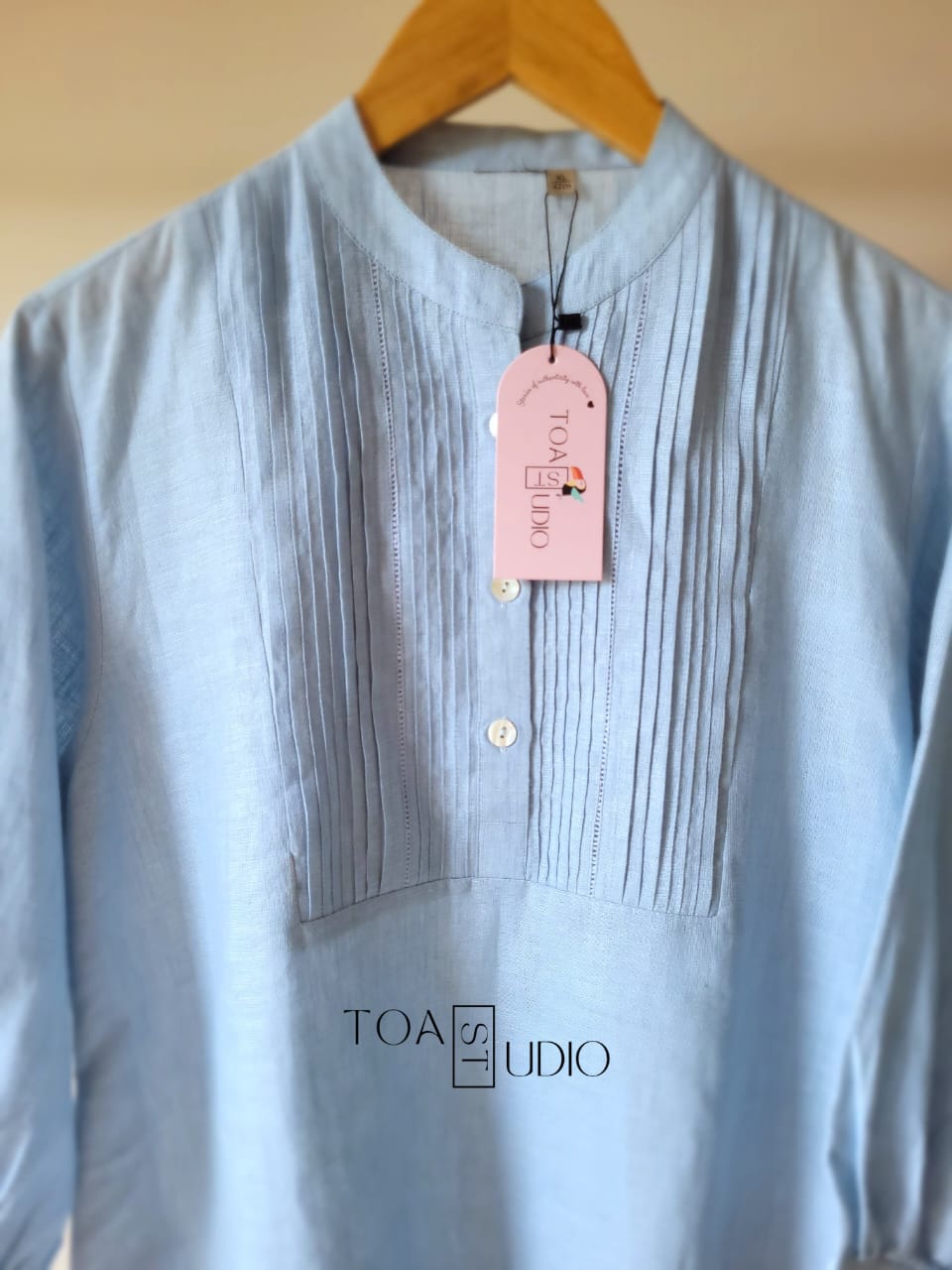 Cool Mist Linen Shirt (Ready To Ship)