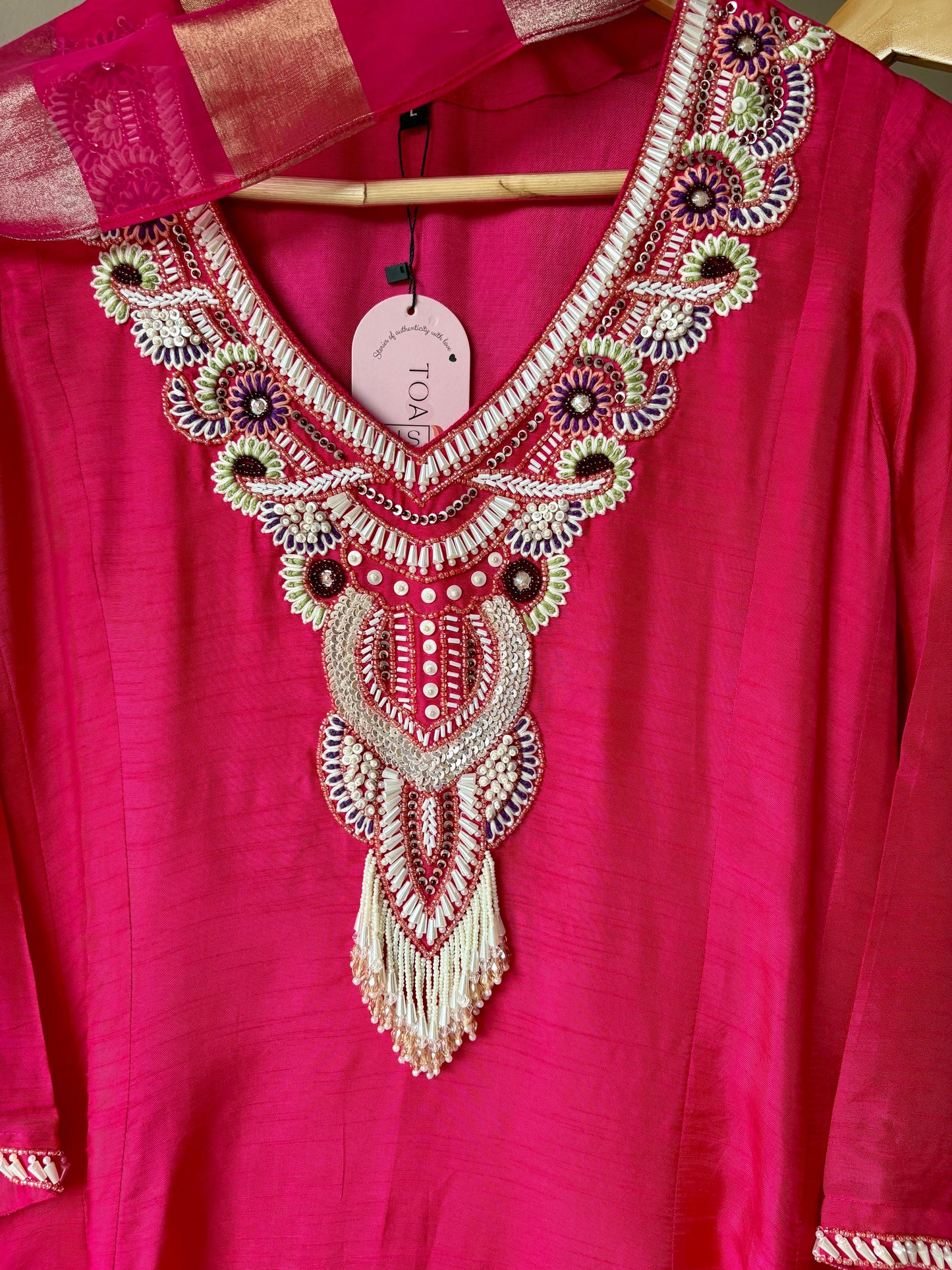 Rani Pearl Anarkali Suit (Ready to ship)