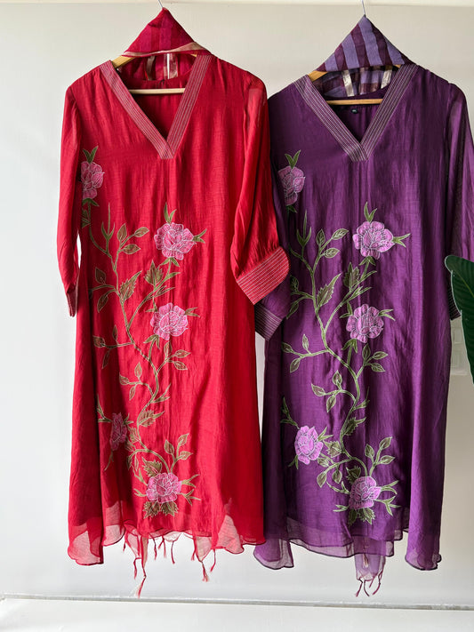 BeautiFul HandPaint Suit (Ready To Ship)