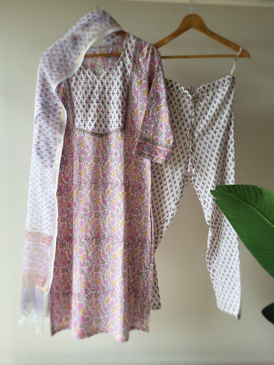Jaipuri Block Print Cotton SuitSet