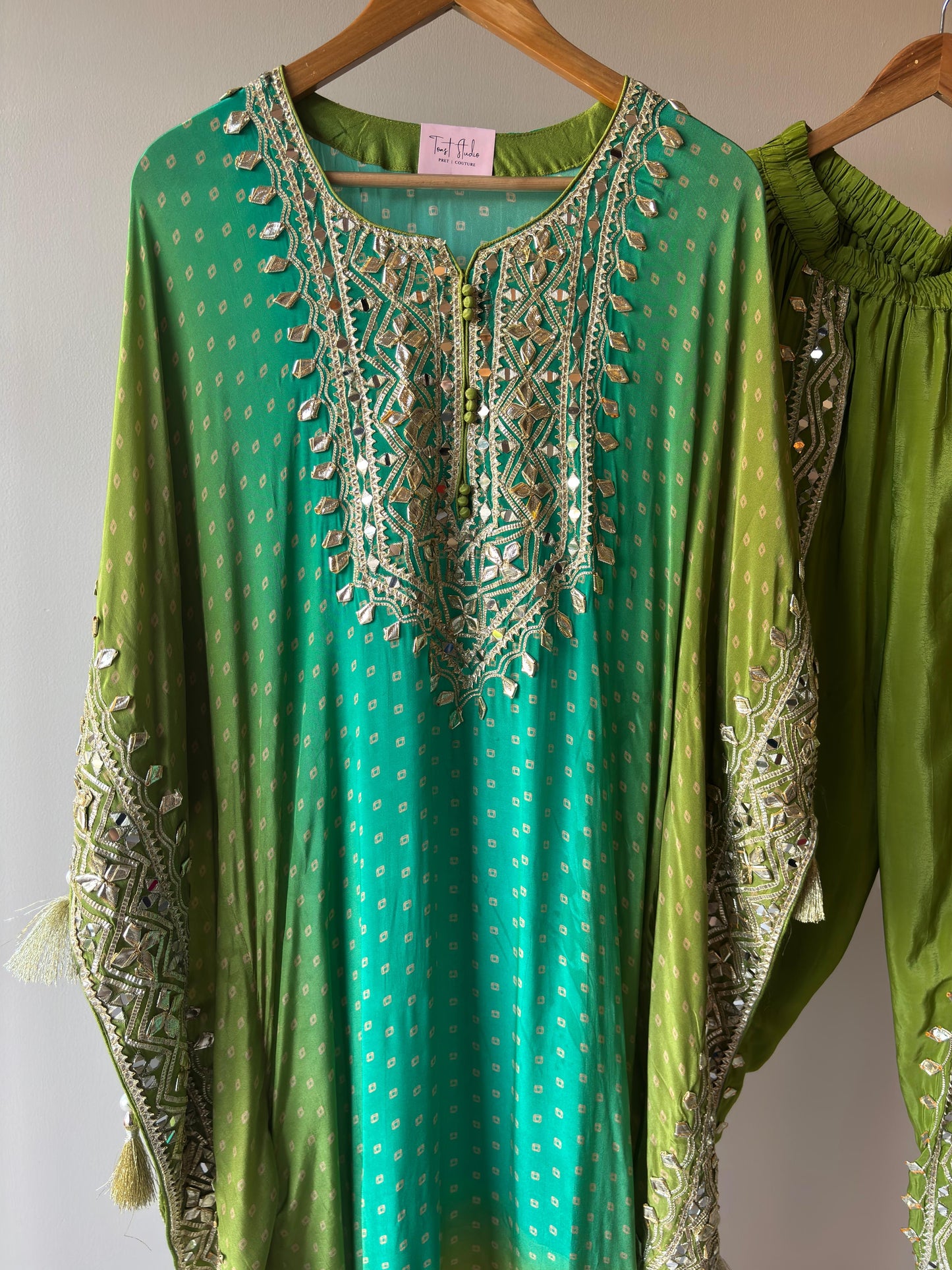 BeautiFul Gotapatti kaftan (Ready To Ship)