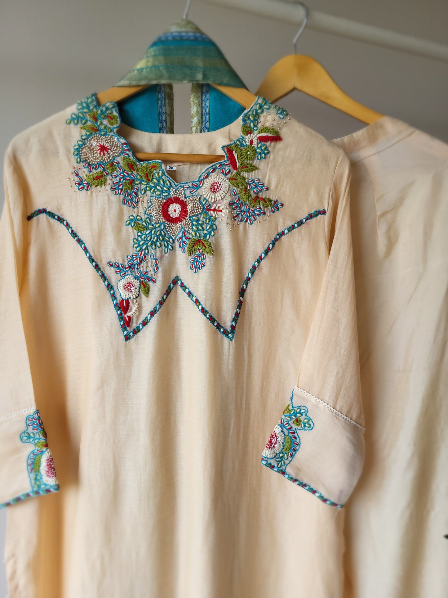 Pista Pichwai Suit (Ready To Ship)