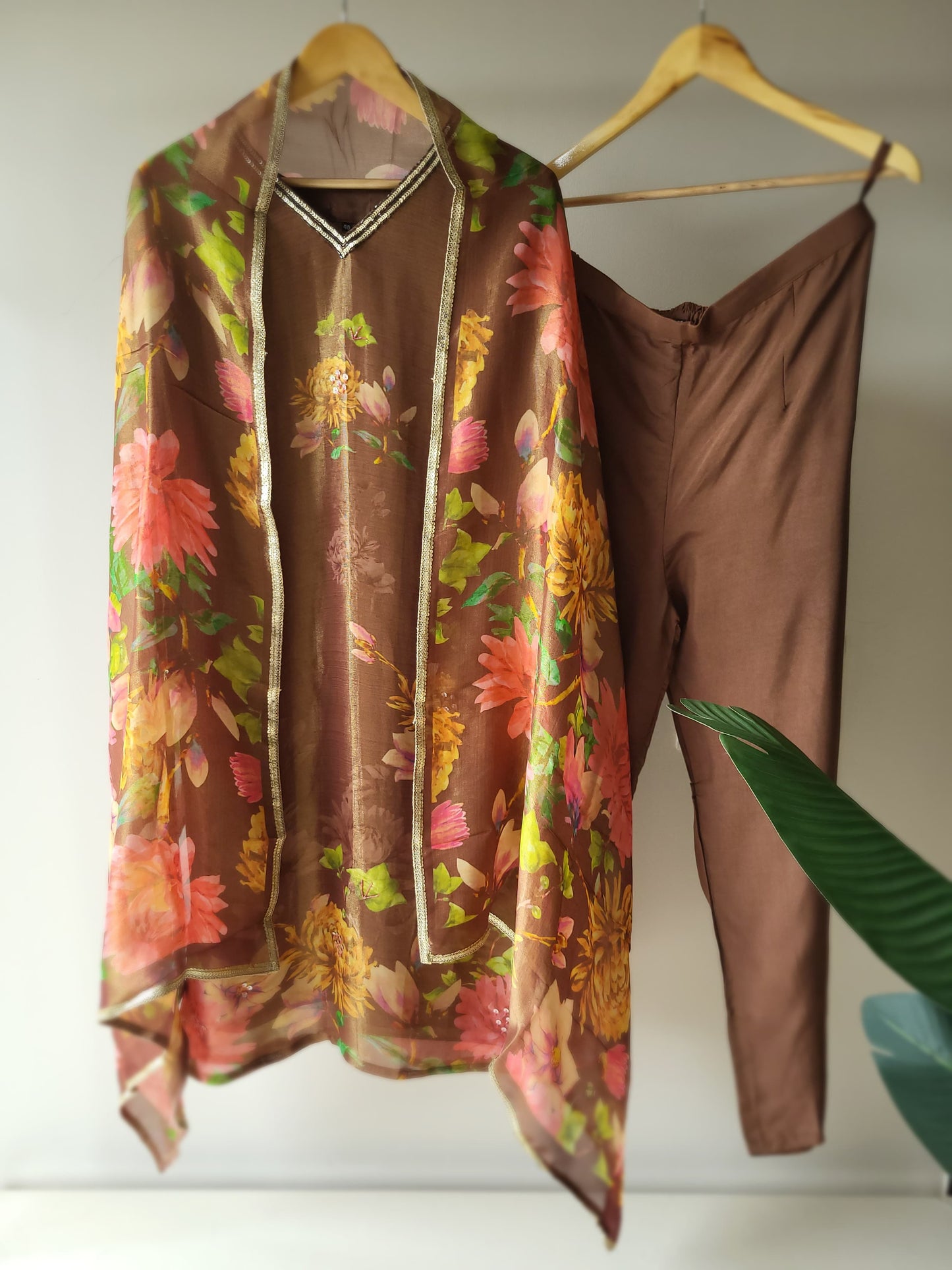 Copper Colour Suit set(Ready To Ship)