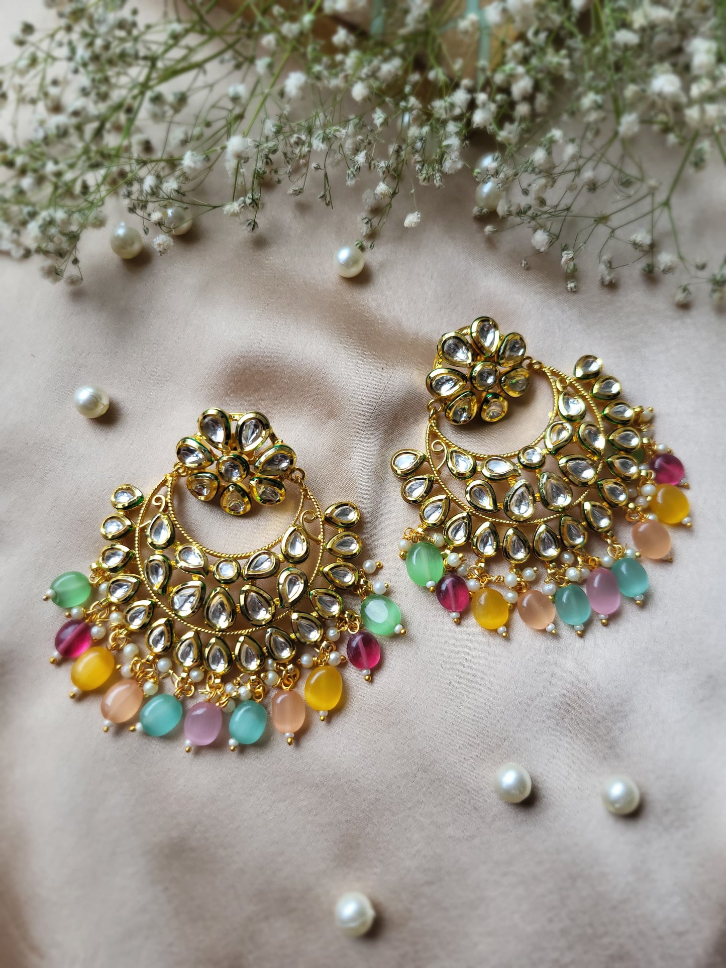 Pastel Pearl Chandbali