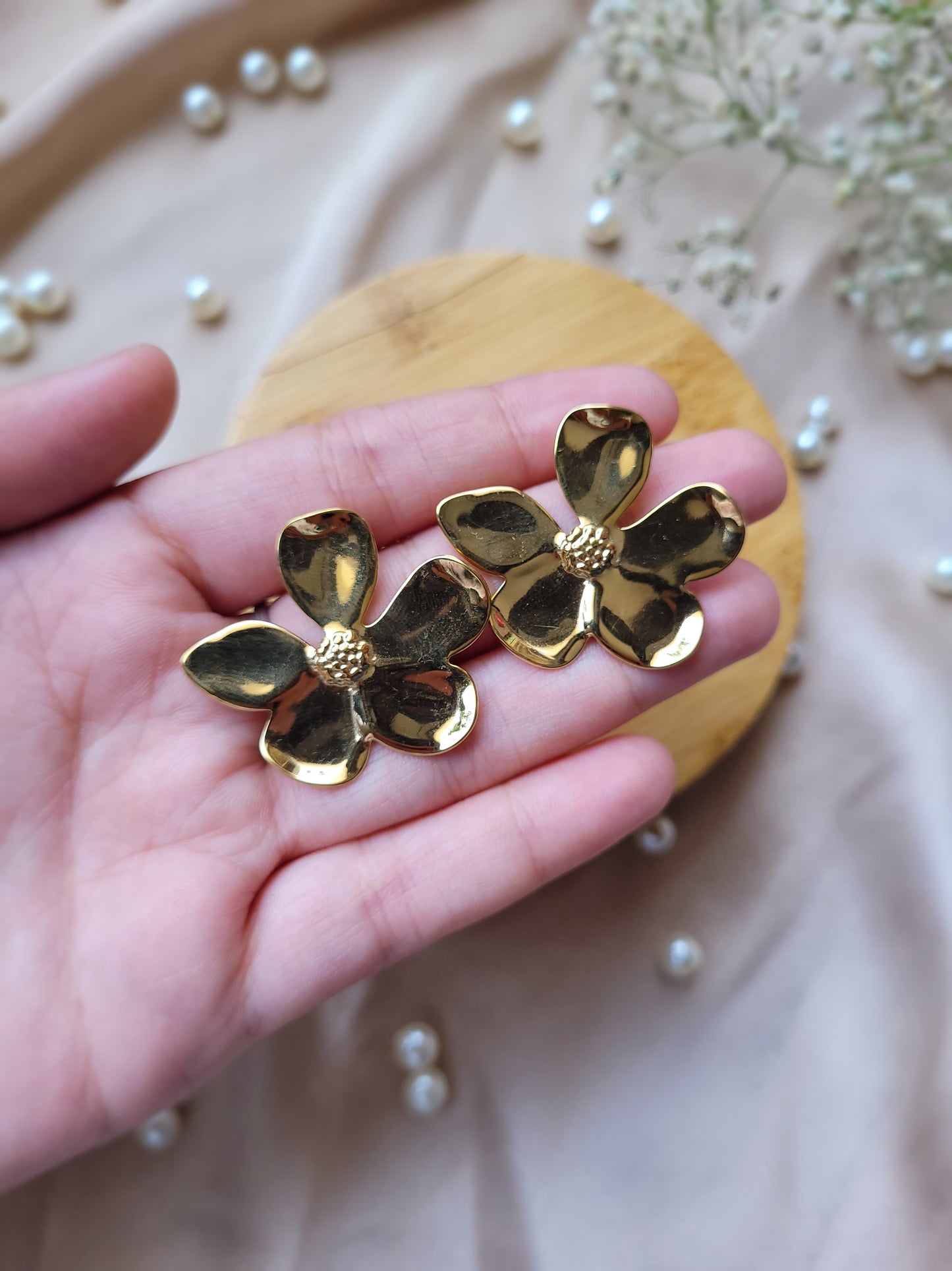 Classic Lotus Earrings