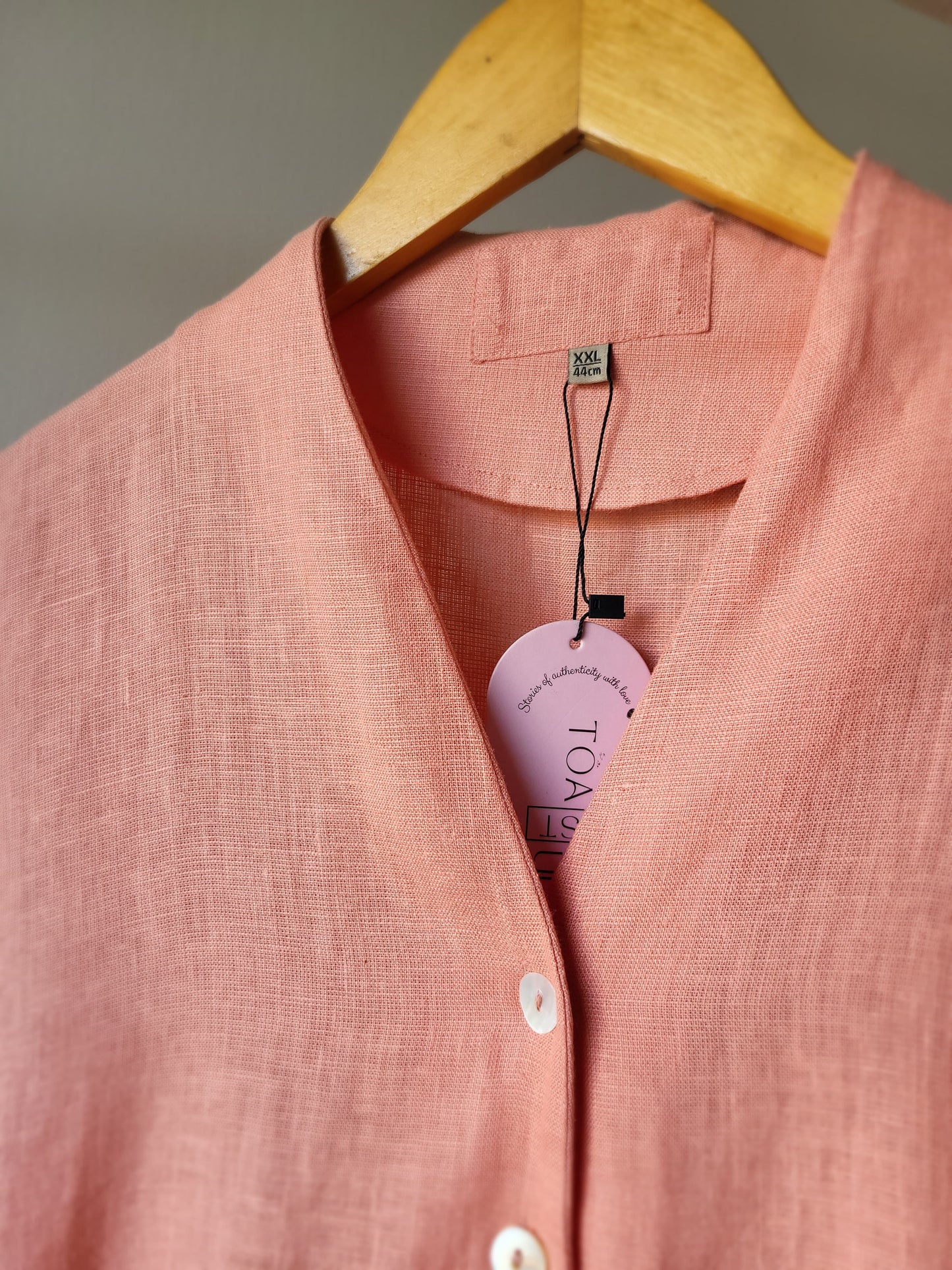 Pure linen Kurti.