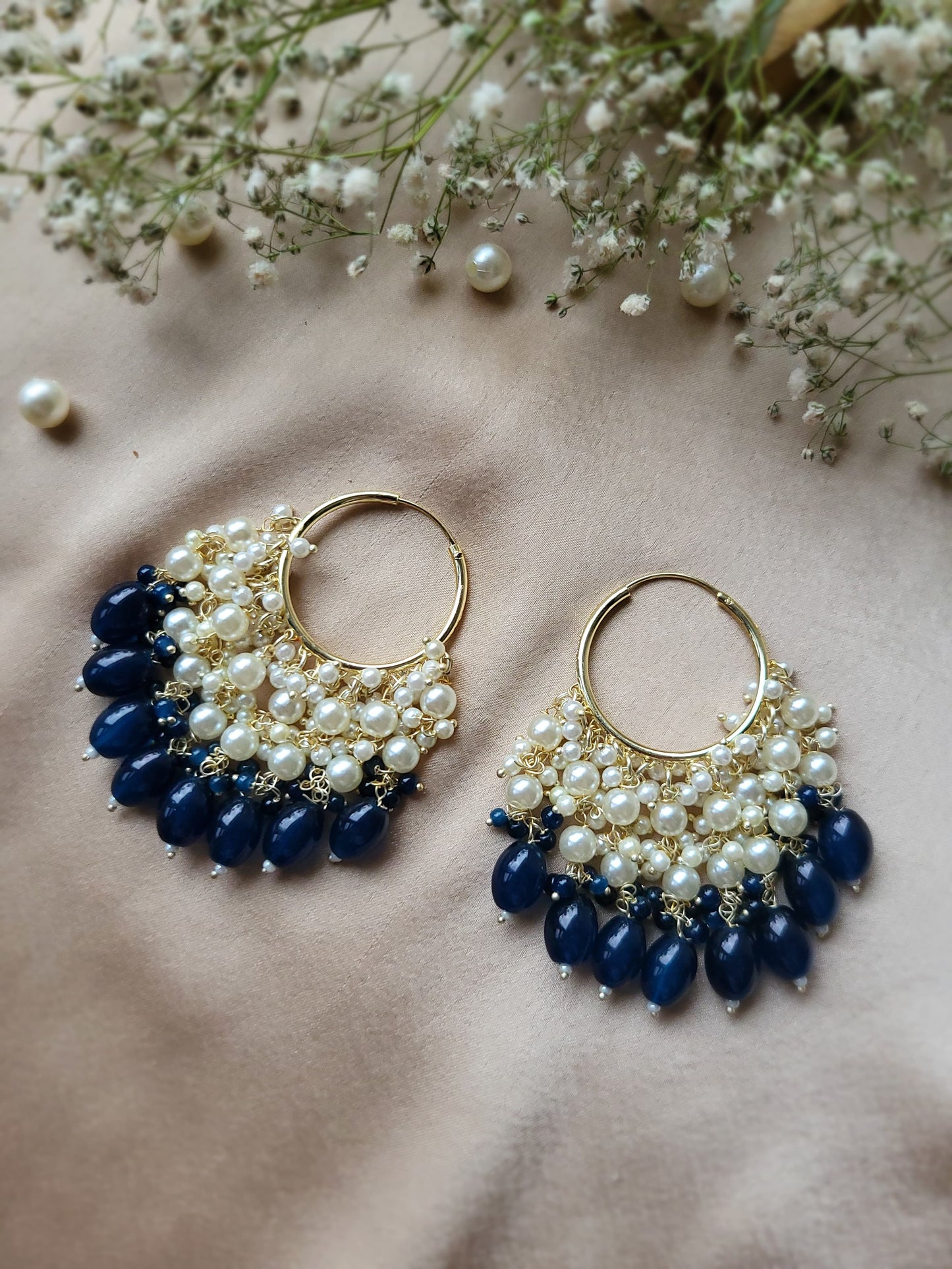 Indigo Kundan Chandbali