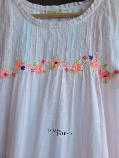 Countryside Cotton Dress- Sleeves provided