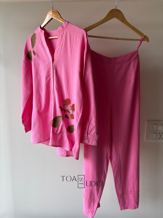 Salmon Co-ord set (Ready  To Ship)