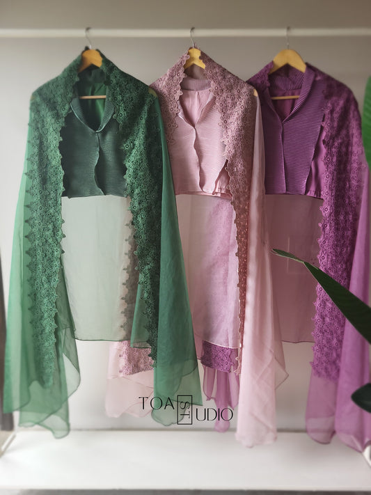 Drape Skirt Partywear Set
