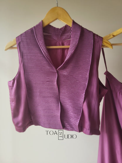 Drape Skirt Partywear Set
