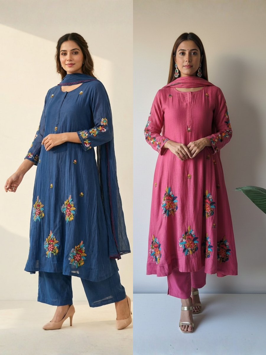 Hazel French Embroidered Set ( Ready To Ship)