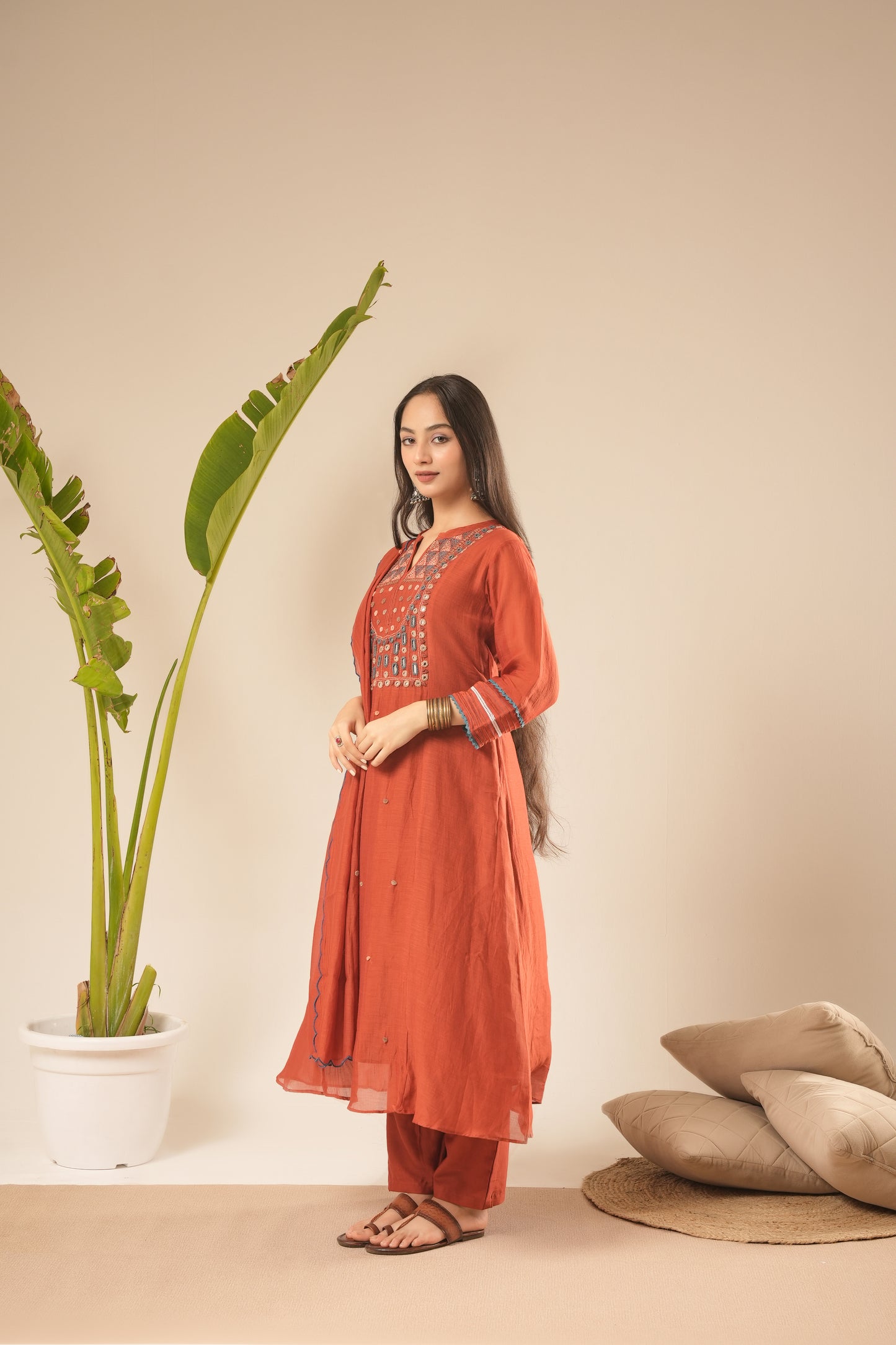 Sugandha Ethnic Mulchanderi Set (Ready To Ship)