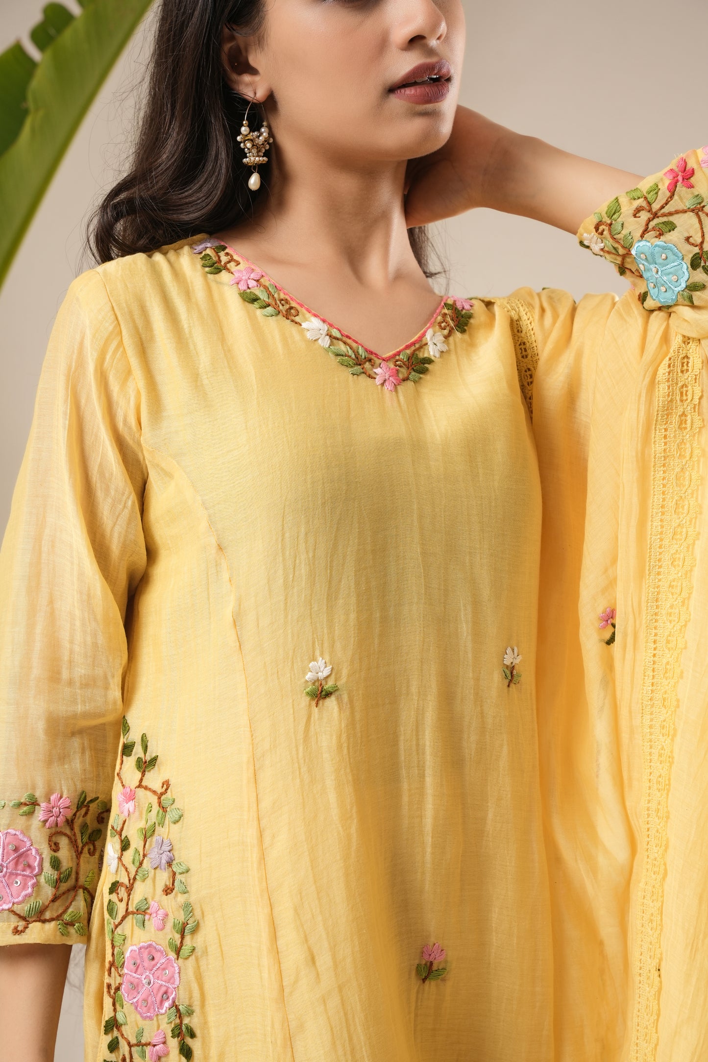 Daffodils Pocket Suit Set (Ready Stock)