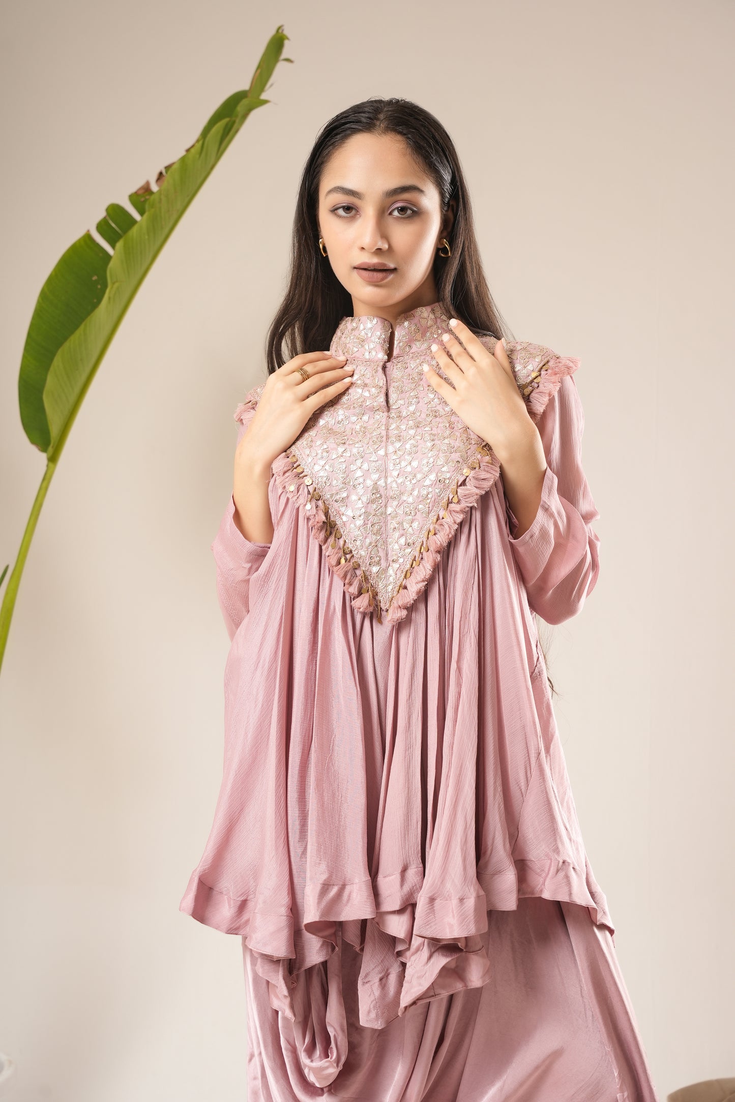 Jharokha Drape Indowestern set (Ready To Ship).