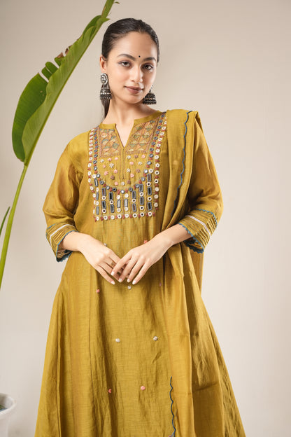 Sugandha Ethnic Mulchanderi Set (Ready To Ship)