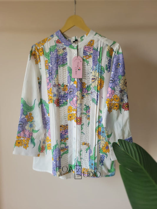 Floral Cascade Top
