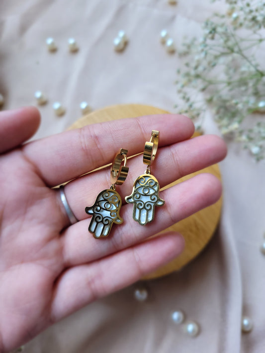 Hamsa Hoops Earrings
