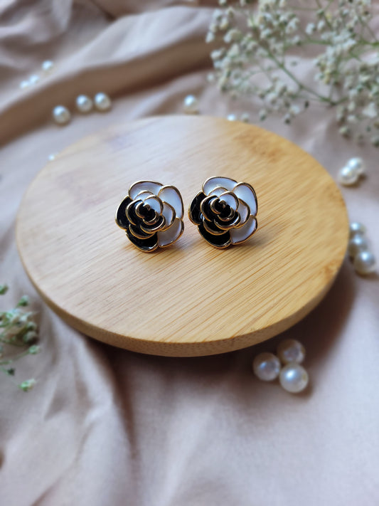 White Rose earrings