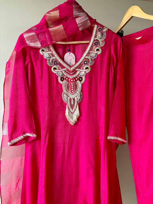 Rani Pearl Anarkali Suit  (25 Days Dispatch Time)