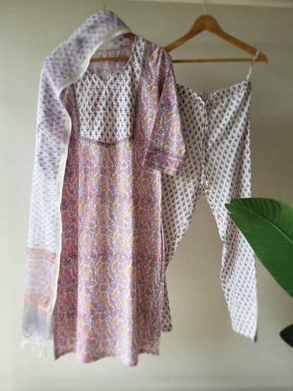 Jaipuri Block Print Cotton SuitSet