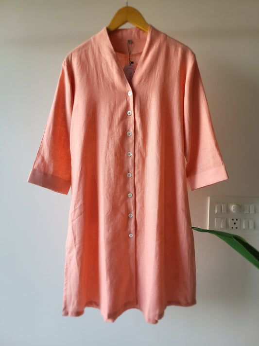 Pure linen Kurti.