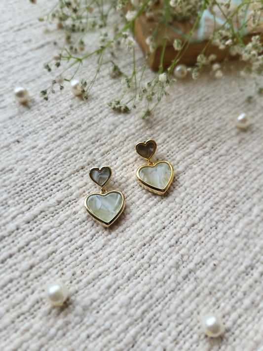 Heart Drops Earrings