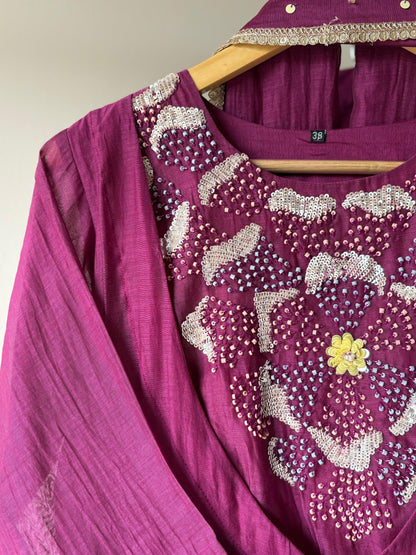 Jodhpuriya Double layer Kurti set
