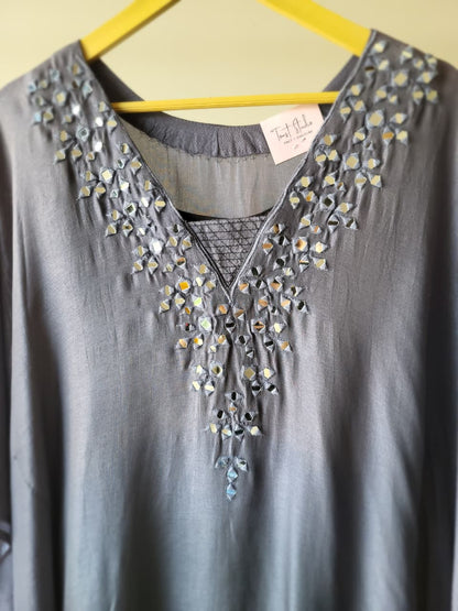 Aurora Kaftan - Ash (Ready stock)