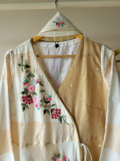 Ivory  Chanderi Suitset