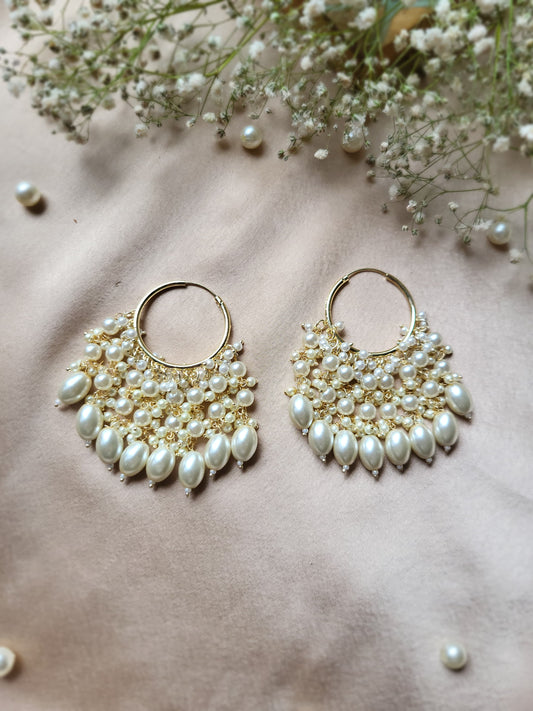 Ivory Kundan Chandbali 🦪