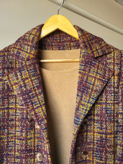 Brown check Blazer & Dress