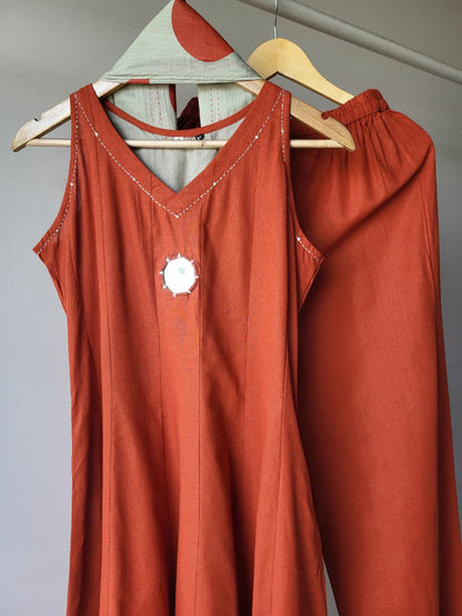 Noor Mirror Cotton Suit