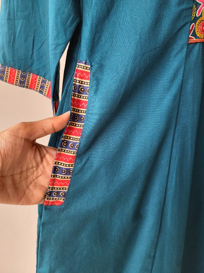 Teal Ethnic Charm suit
