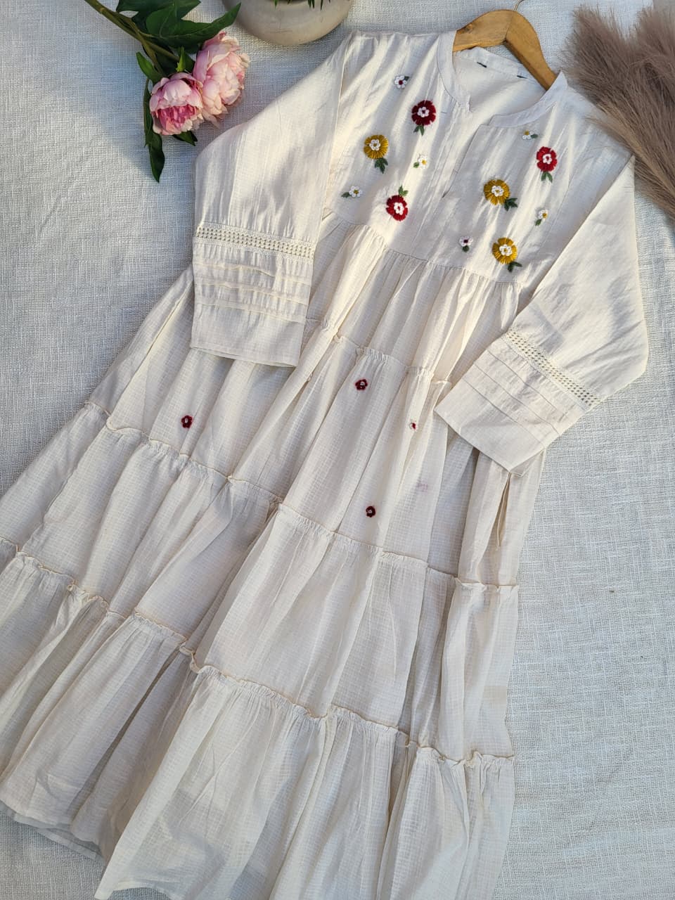 FLOWER COTTON DRESS
